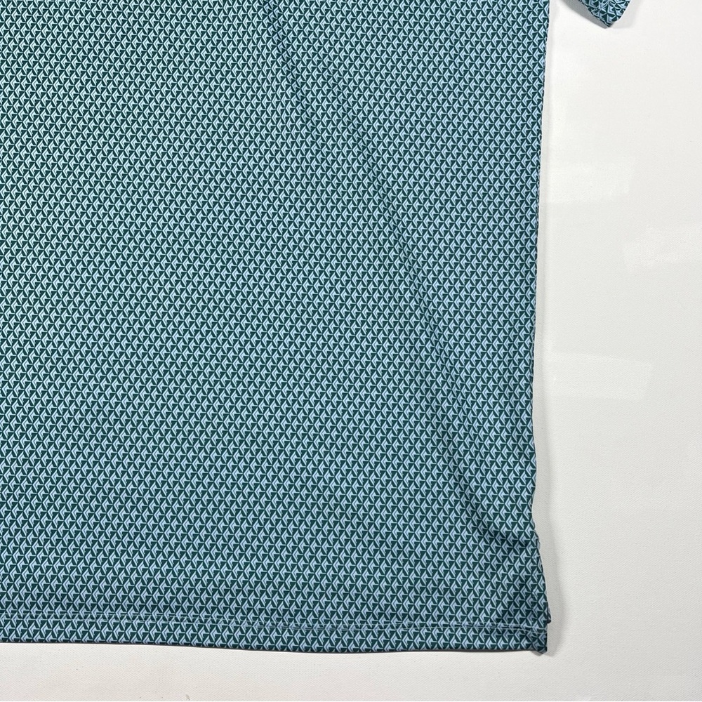 Greyson Polo Shirt Geometric Green Wolf Golf Performance Big Canyon CC Men’s L - Picture 14 of 15